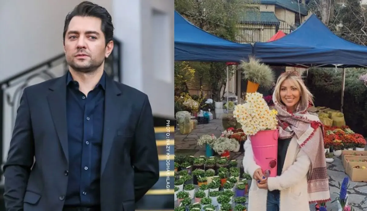 بهرام رادان از نامزدش رونمایی کرد+ عکس