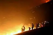
آتش‌سوزی در بلندترین قله استان بوشهر
