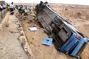 واژگونی مرگبار اتوبوس مسافربری