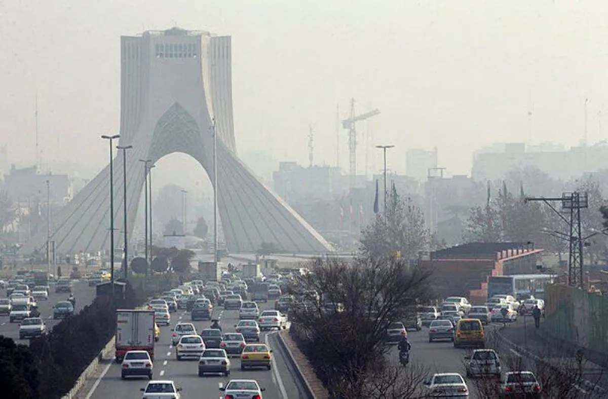 عکس | نمایی از وضعیت وحشتناک هوای آلوده تهران