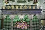 گل آرایی حرم حضرت عبدالعظیم(ع) در روز میلاد/ گزارش تصویری
