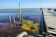 کاهش آب خلیج گرگان و دریای خزر/ گزارش تصویری