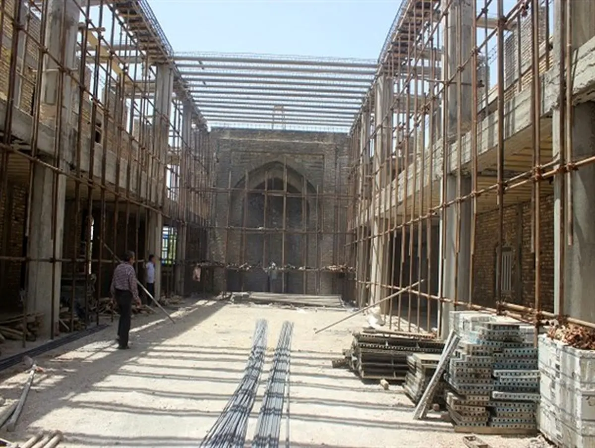 40 درصد از مسجد امام رضا اردکان به پایان رسید+تصاویر