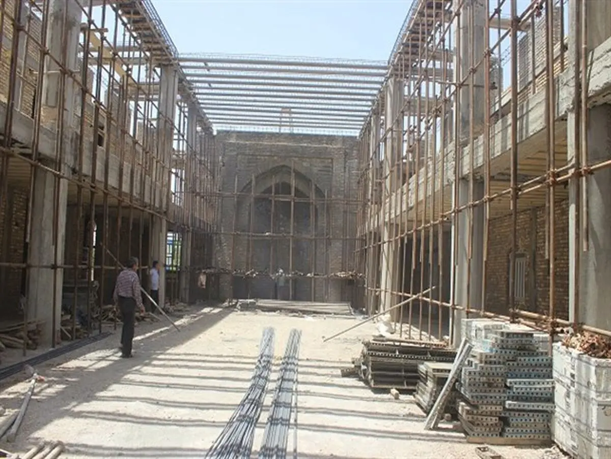 40 درصد از مسجد امام رضا اردکان به پایان رسید+تصاویر
