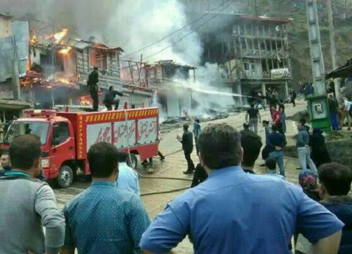 هتل پارس اهواز آتش گرفت