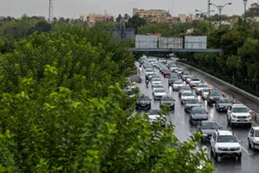 باران پاییزی در تهران/ گزارش تصویری 