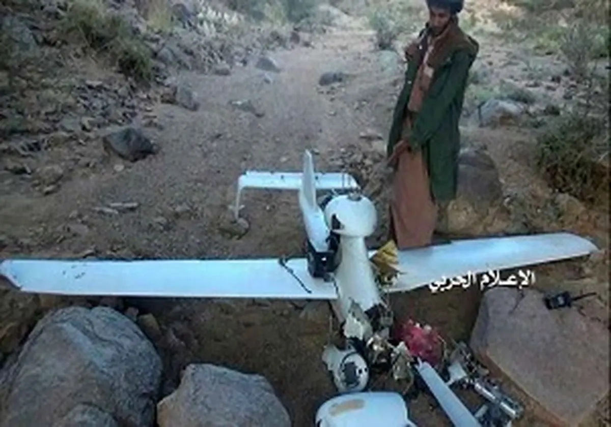 پهپاد جاسوسی ائتلاف سعودی در آسمان یمن سرنگون شد