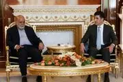 رایزنی مسجدی و بارزانی درباره توسعه همکاری‌های ایران و عراق