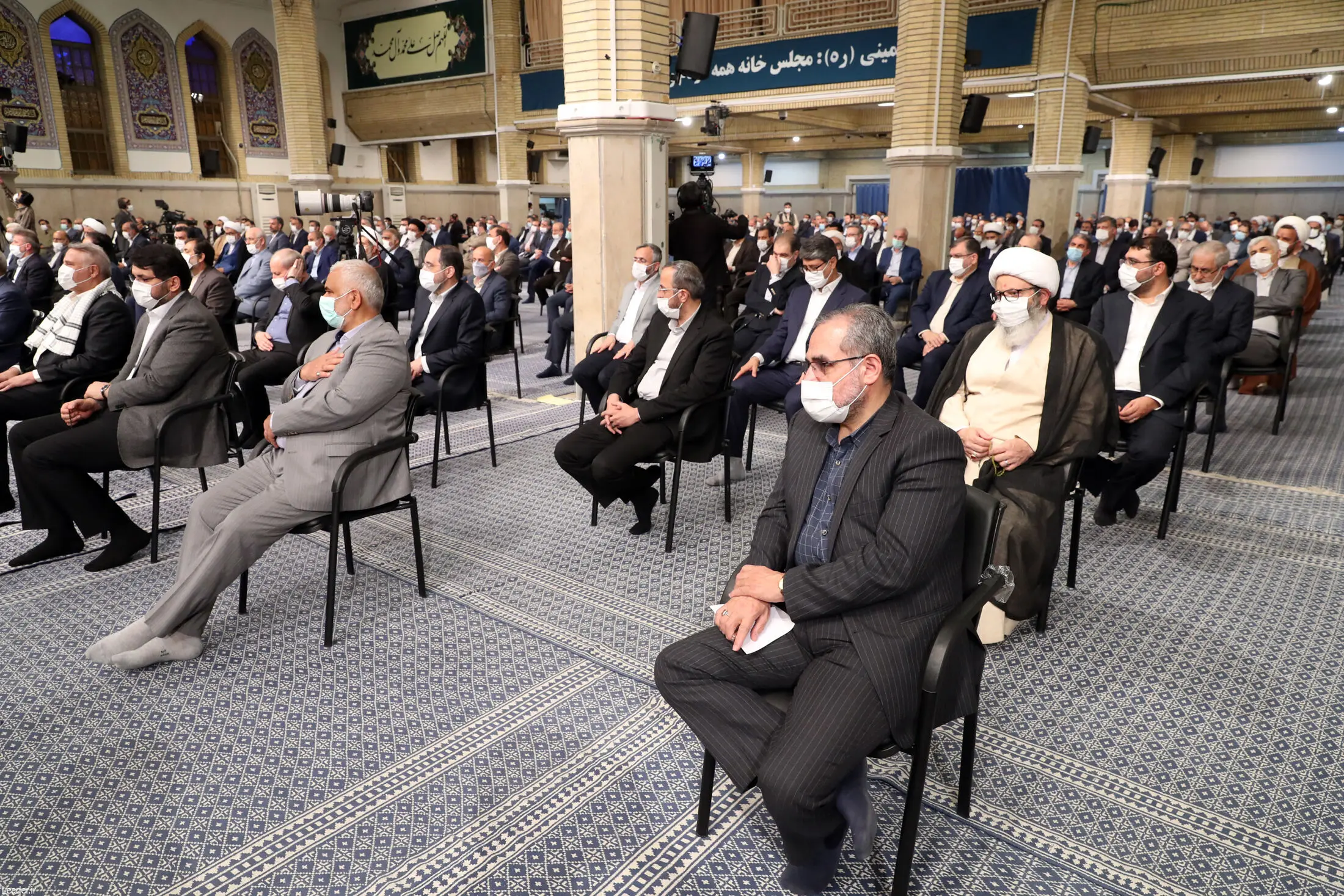 دیدار رئیس و نمایندگان مجلس شورای اسلامی با رهبر معظم انقلاب/گزارش تصویری