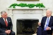 دیدار بایدن و پادشاه اردن در کاخ سفید