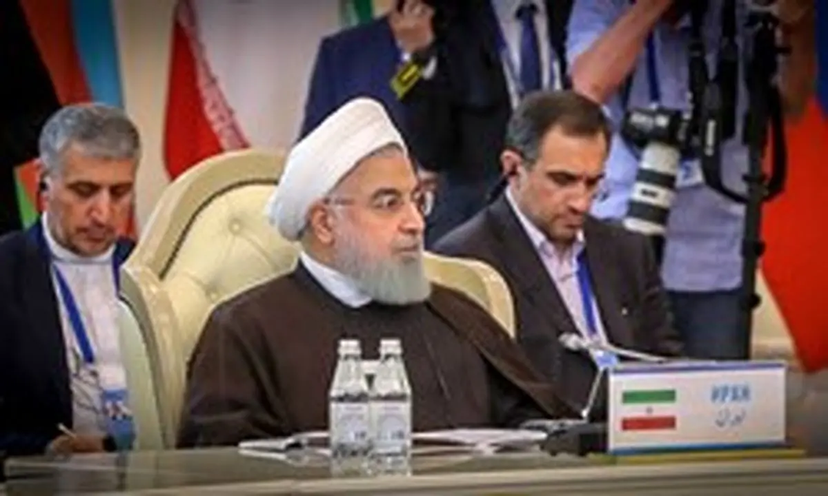 روحانی: هیچ شناور نظامی خارجی نمیتواند در دریای خزر رفت و آمد کند
