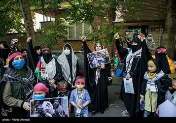 تجمع در محکومیت جنایات رژیم صهیونیستی