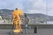 آتش زننده مجسمه رونالدو به روانپزشک معرفی شد! 
