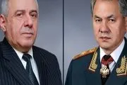 گفت‌وگو وزرای دفاع روسیه و ارمنستان درباره همکاری نظامی