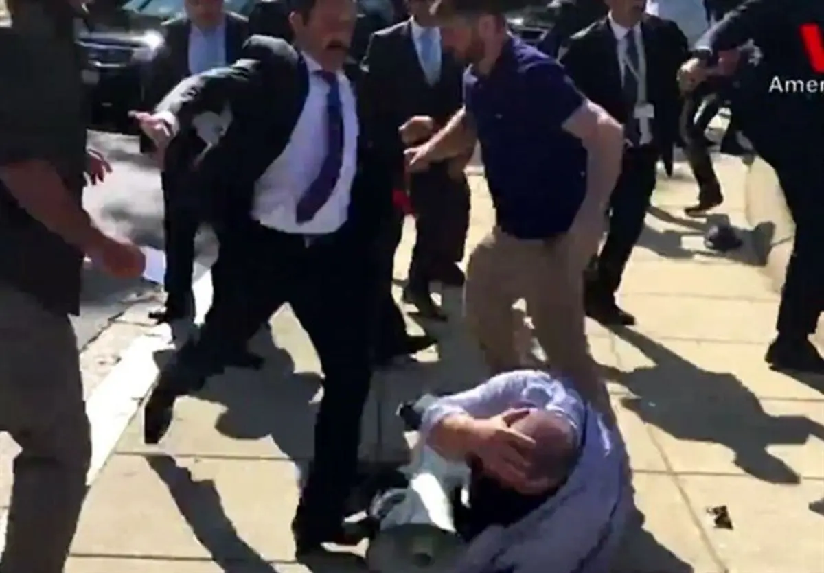 واکنش آمریکا به رفتار محافظان اردوغان