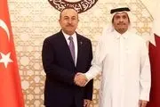 دیدار وزیر خارجه ترکیه با همتای قطری