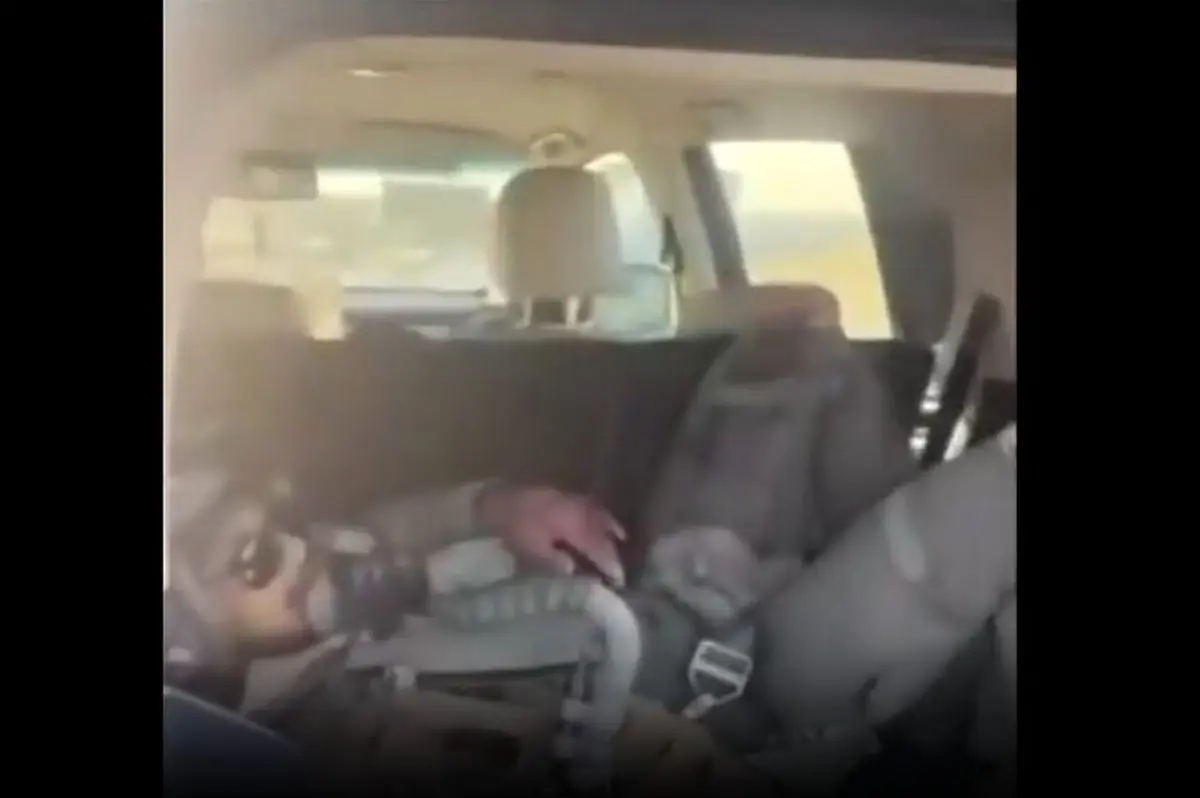 چهره وحشتزده خلبان ایجکت کرده آمریکایی پس از سقوط جنگنده توسط ایران 