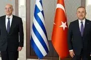 تاکید وزرای خارجه ترکیه و یونان بر لزوم کاهش تنش‌ها 