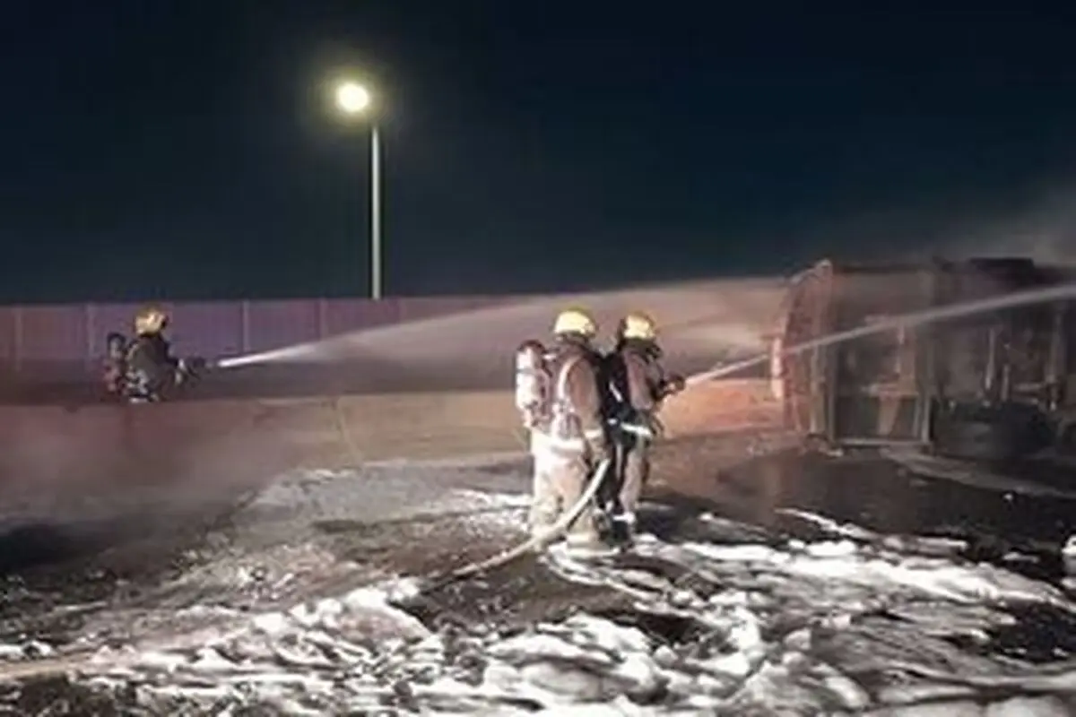 آتش سوزی بزرگ در شهر جده عربستان