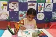 غرفه‌ ی نقاشی کودکان  در نمایشگاه مطبوعات+ عکس