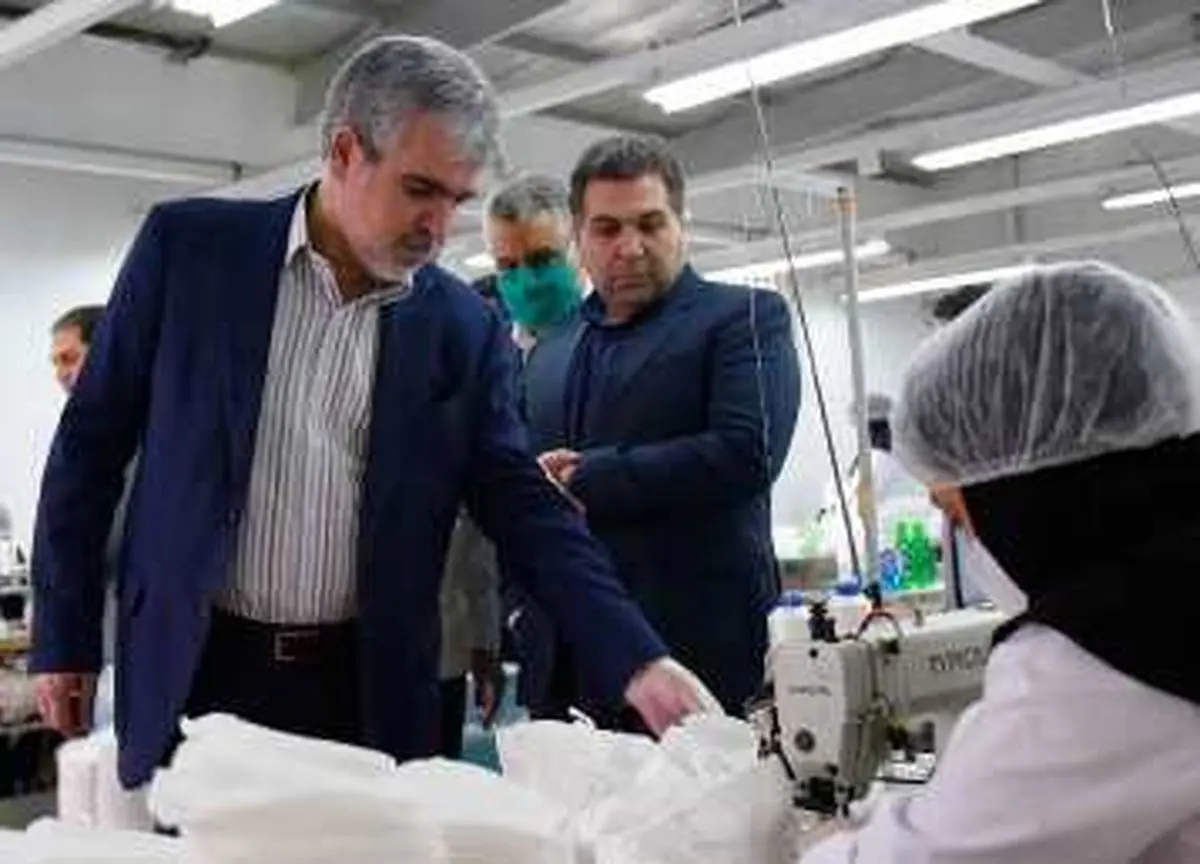 راهاندازی جهادی دو سایت تولید ماسک بهداشتی در سایپا