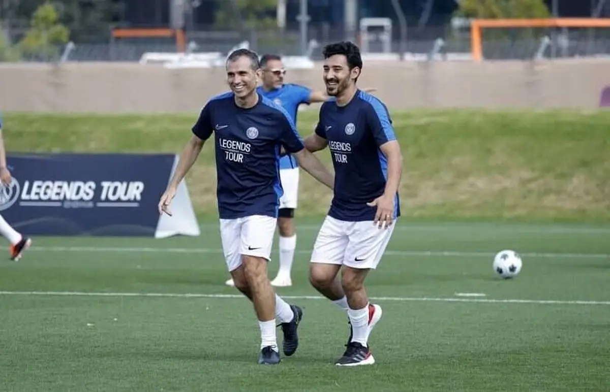 مهاجم ایرانی در کنار رونالدینیو