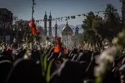 استقبال از کاروان نمادین حضرت معصومه(س)/ گزارش تصویری
