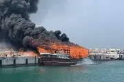 حمله وحشیانه صهیونی آمریکایی به اسکله تجاری بندرلنگه 