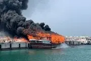 حمله وحشیانه صهیونی آمریکایی به اسکله تجاری بندرلنگه 