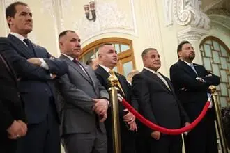 کنفرانس خبری مشترک دکتر قالیباف با رئیس مجلس عراق/گزارش تصویری