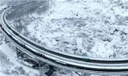 برف در زیباترین بزرگراه جهان + عکس