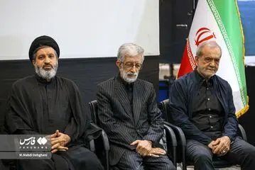 شخصیت ها در مراسم چهلمین روز خاکسپاری رهبرشهید/ گزارش تصویری