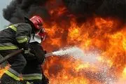 مجروحیت 4 آتش نشان در پی مهار حریق بامدادی خیابان ستارخان