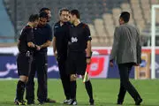 حرکت جنجالی داور بازی استقلال + عکس