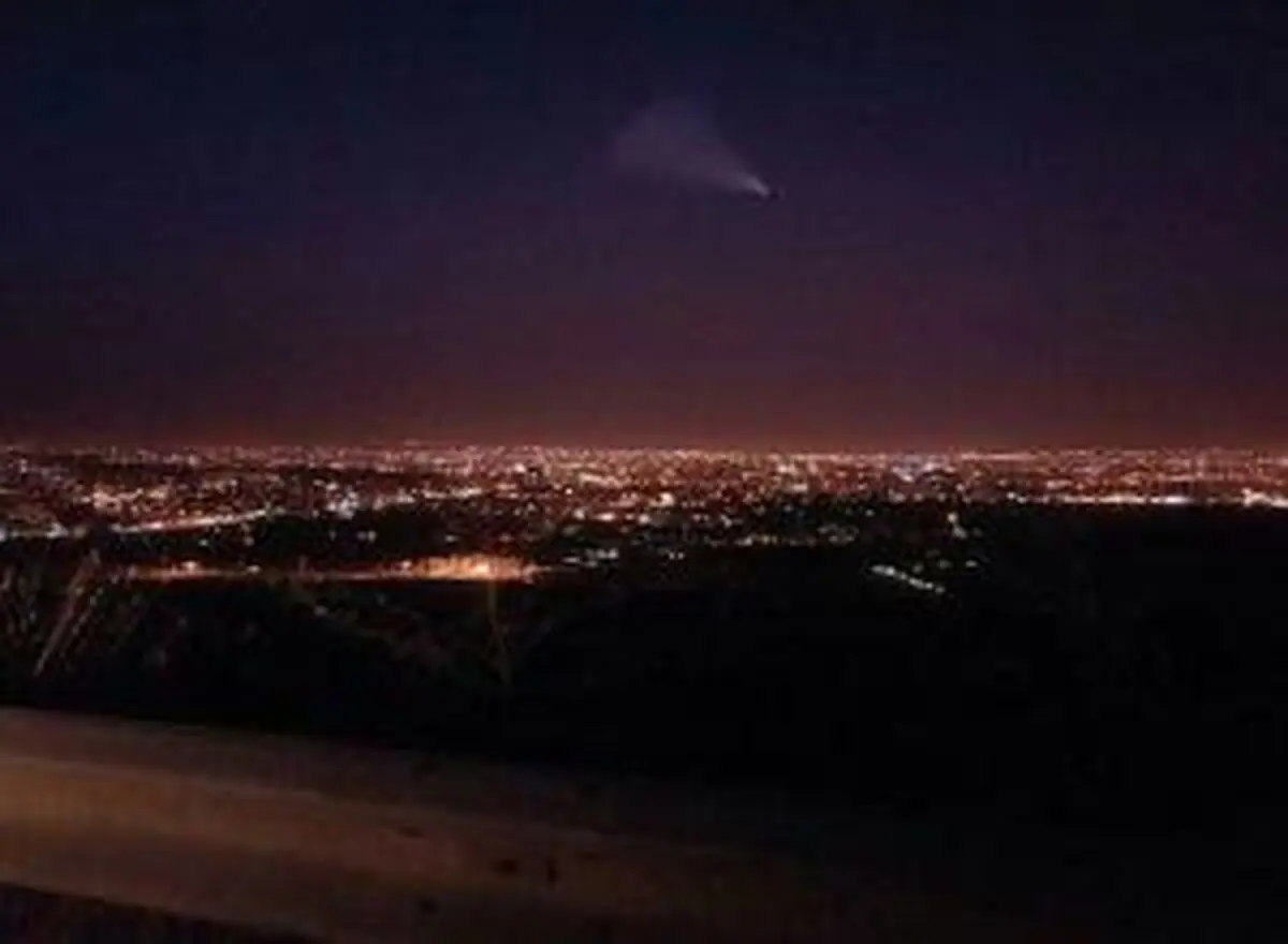 مشاهده جسم نورانی در آسمان خراسان شمالی