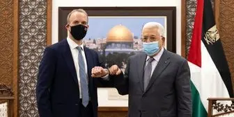  دیدار وزیر امور خارجه انگلیس و محمود عباس 