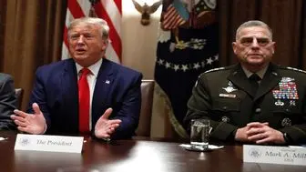 افشای درگیری لفظی ترامپ با رئیس نیرو‌های مسلح آمریکا
