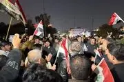 تظاهرات عراقی‌ها در حمایت از نوری المالکی و مخالفت با تهدید ترامپ
