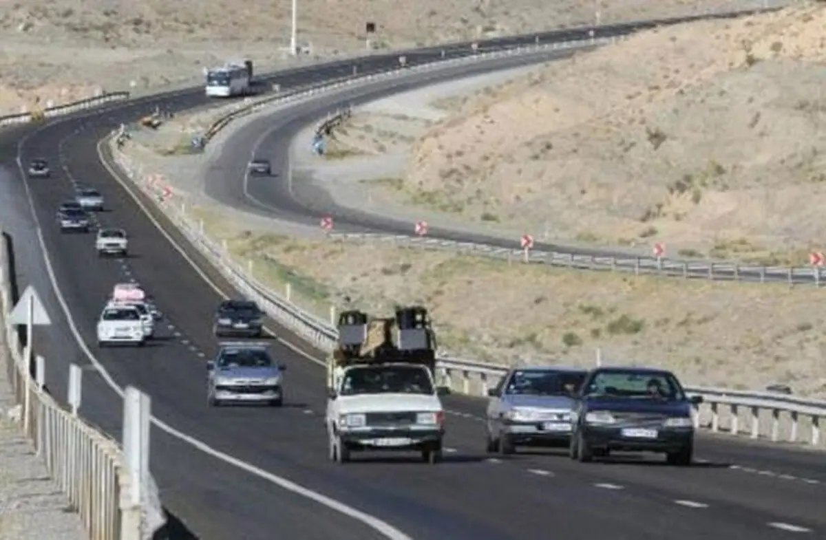 ترافیک نیمه سنگین در آزادراه کرج قزوین