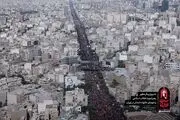 تصاویر آخرالزمانی از مراسم تشییع رهبرانقلاب 