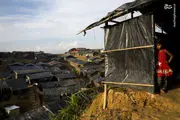 خانه‌های پلاستیکی مسلمانان میانمار/ عکس