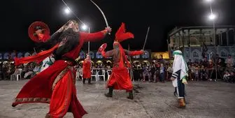  انتقال فرهنگ عاشورایی با تعزیه و تئاتر در پیاده روی اربعین ۹۸ /عکس