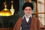 عکسی پرمعنا از رهبر انقلاب در مقابل یک تصویر 