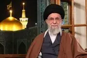 عکسی پرمعنا از رهبر انقلاب در مقابل یک تصویر 