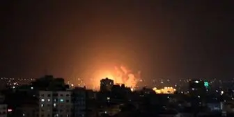 حمله توپخانه‌ها و جنگنده‌های صهیونیستی به نوار غزه+فیلم