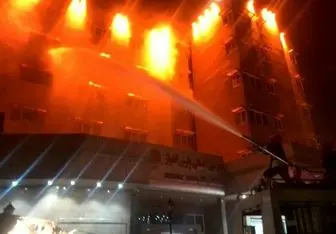 هتل پارس اهواز در آتش سوخت +تصاویر