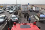 تصادف شدید در محور تهران- قم+عکس