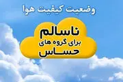 
کیفیت هوای مشهد در حالت هشدار
