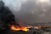 داعش چاه های نفت الحویجه را آتش زد