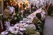 ببینید| سفره افطار دو کیلومتری در بلژیک